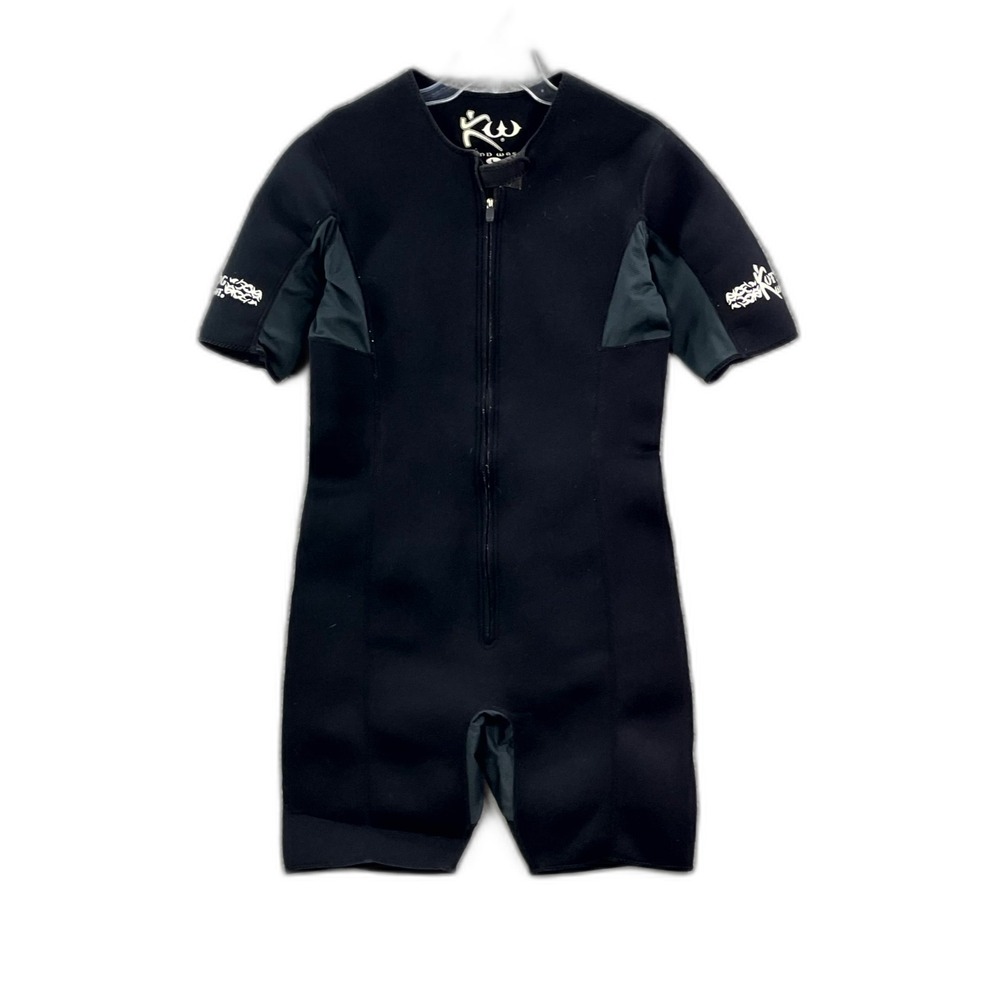 Kutting Weight Sauna Suit Mens Large Black Neoprene Short Sleeve Slimming Body